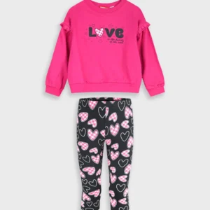 Σετ φούτερ μπλούζα με κολάν