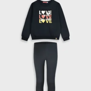 Σετ φούτερ μπλούζα με κολάν