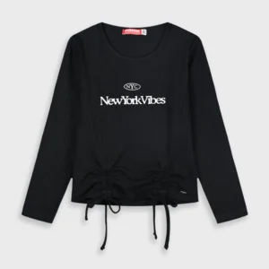 Μακρυμάνικη ριπ μπλούζα