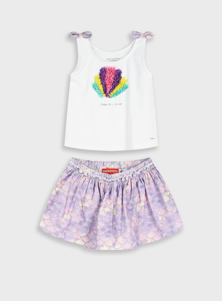 Σετ μπλούζα με φούστα - Image 2